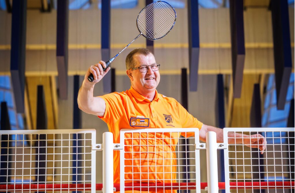 Van longtransplantatie naar badminton: Marcel gaat voor goud